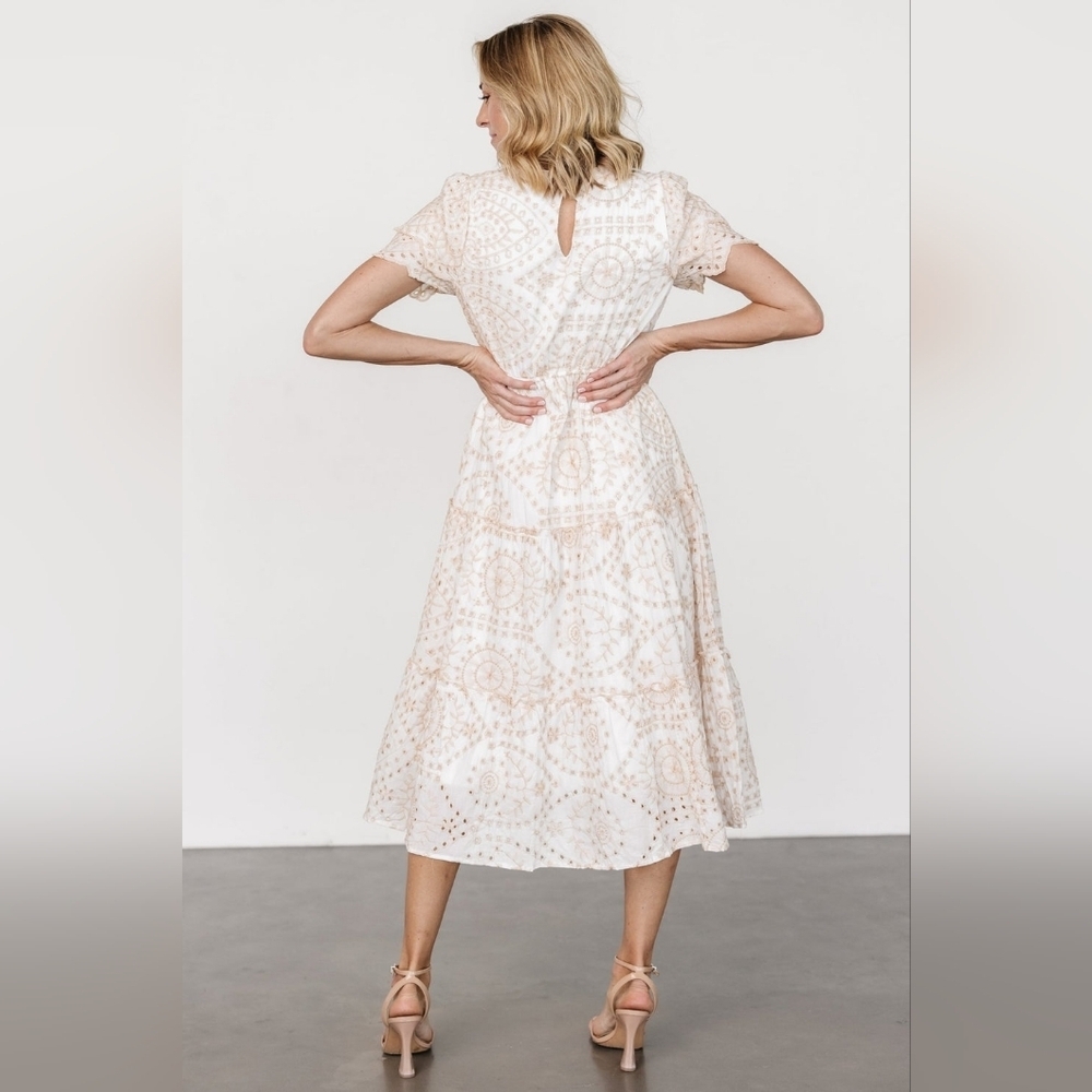Baltic Born | NWOT Mirabel Eyelet Midi Dress Size Small - Picture 3 of 9